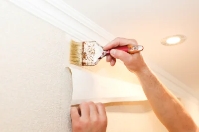Pose de papier peint à Suhescun — revêtements muraux et toiles de verre